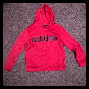 Red boys Adidas hoodie
